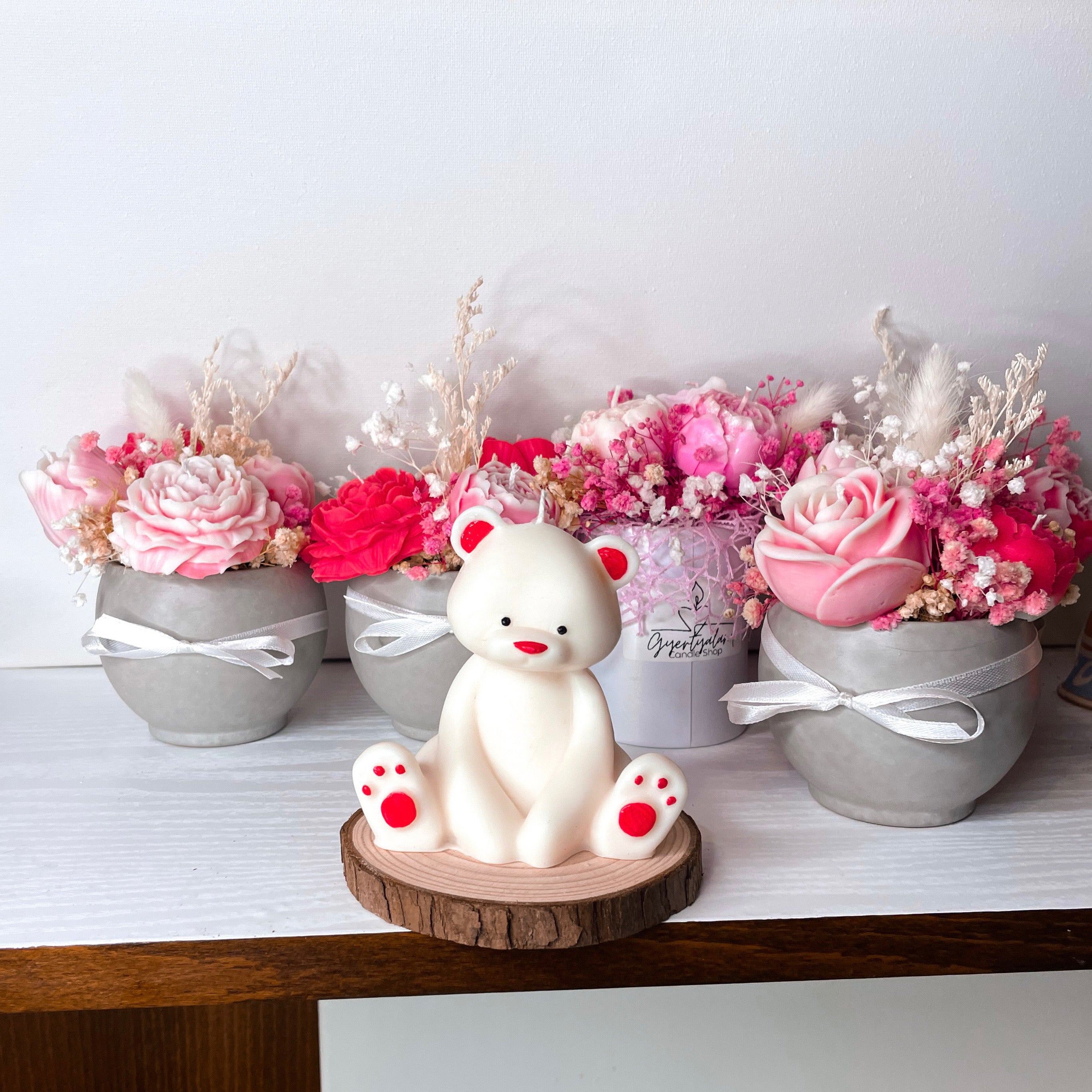 Festett mackó illatgyertya