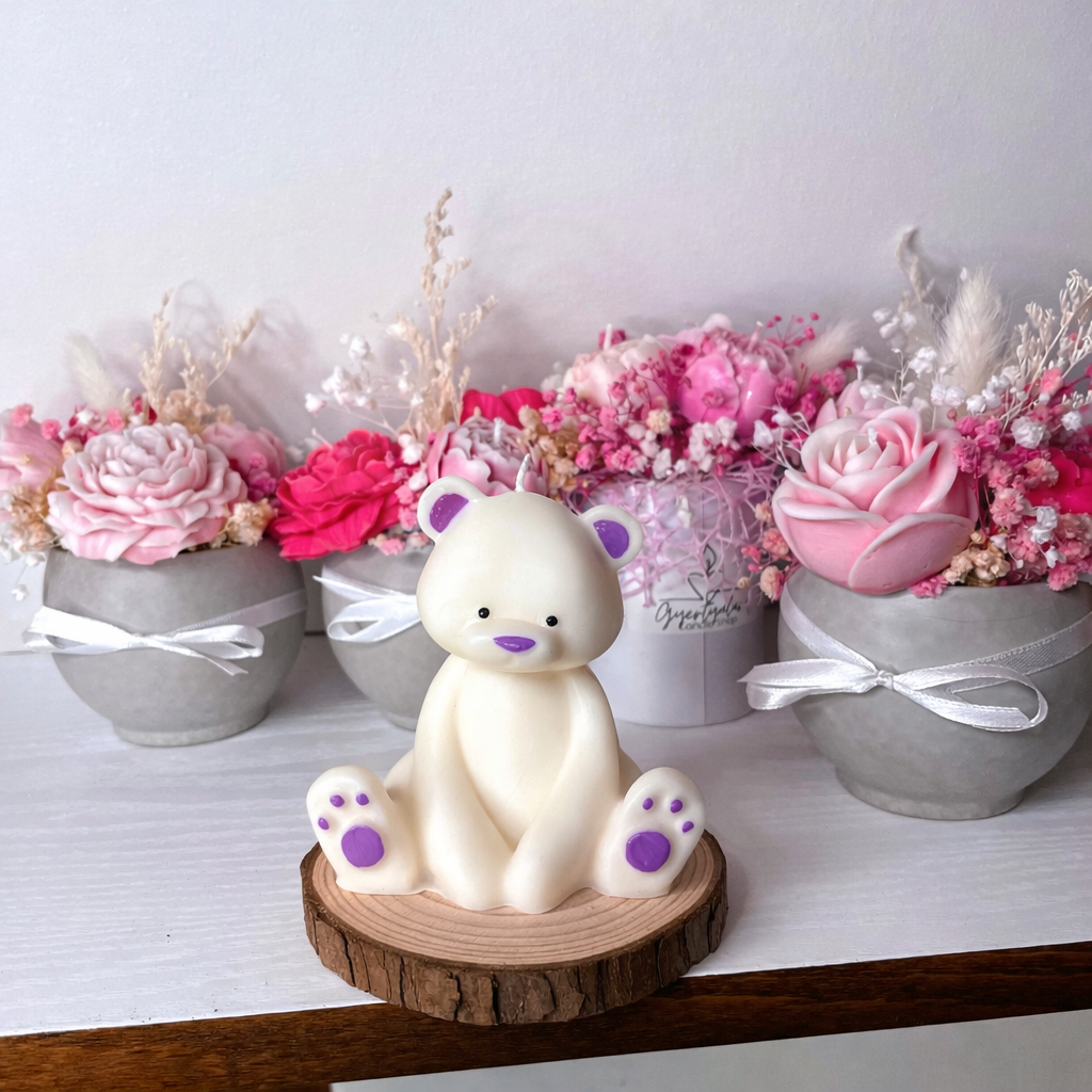 Festett mackó illatgyertya