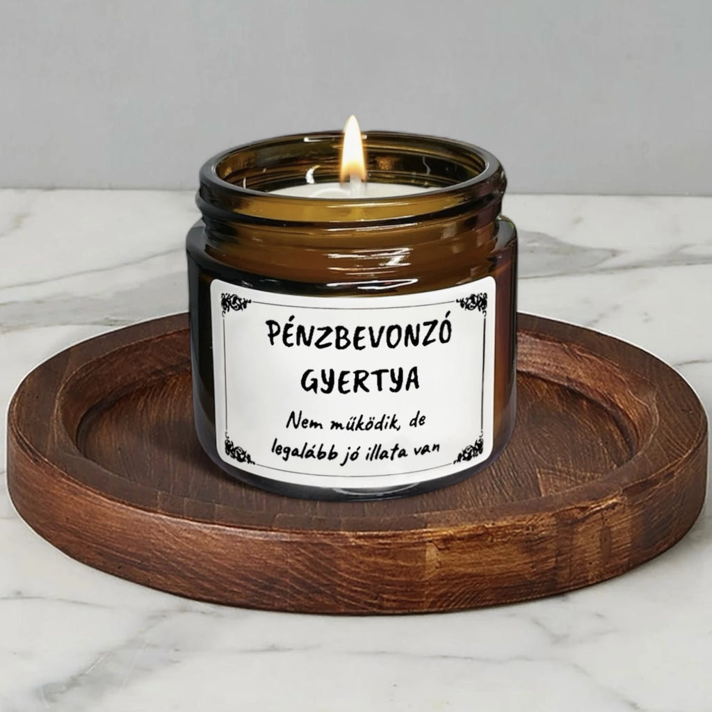 Pénzbevonzó vicces illatgyertya