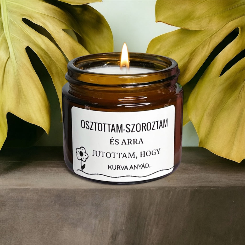 Osztottam-szoroztam illatgyertya